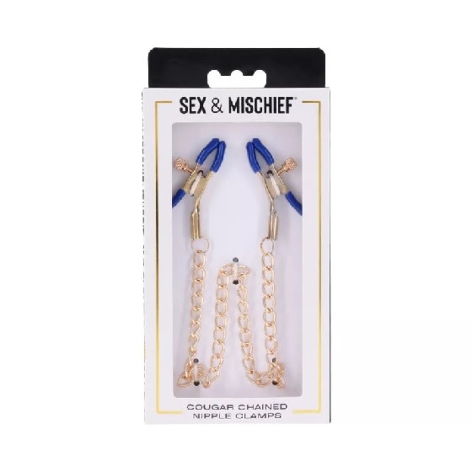 SPORTSHEETS SPORTSHEETS - COUGAR CHAINED NIPPLE CLAMPS