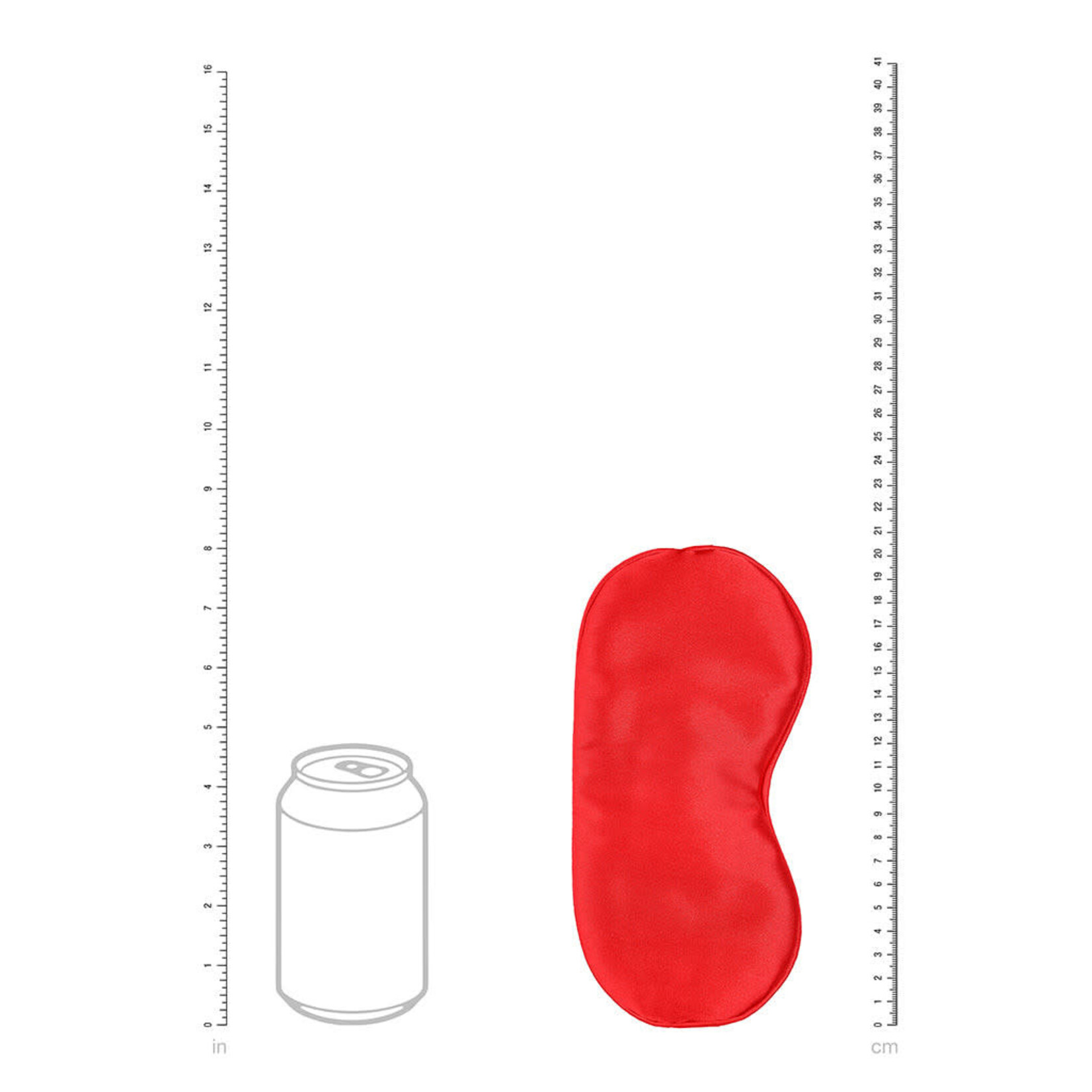 SHOTS SHOTS - OUCH! - SATIN MASK - RED