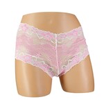 ACI BOYLEG LACE PANTY - PINK - LARGE