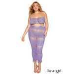 DREAMGIRL LINGERIE DREAMGIRL SEAMLESS KNIT GOWN LAVENDER QUEEN