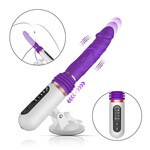 PASSION PLACE 8-SPEED RECHARGEABLE PURPLE SILICONE THRUSTING SEX MACHINE WITH STRONG SUCTION CUP