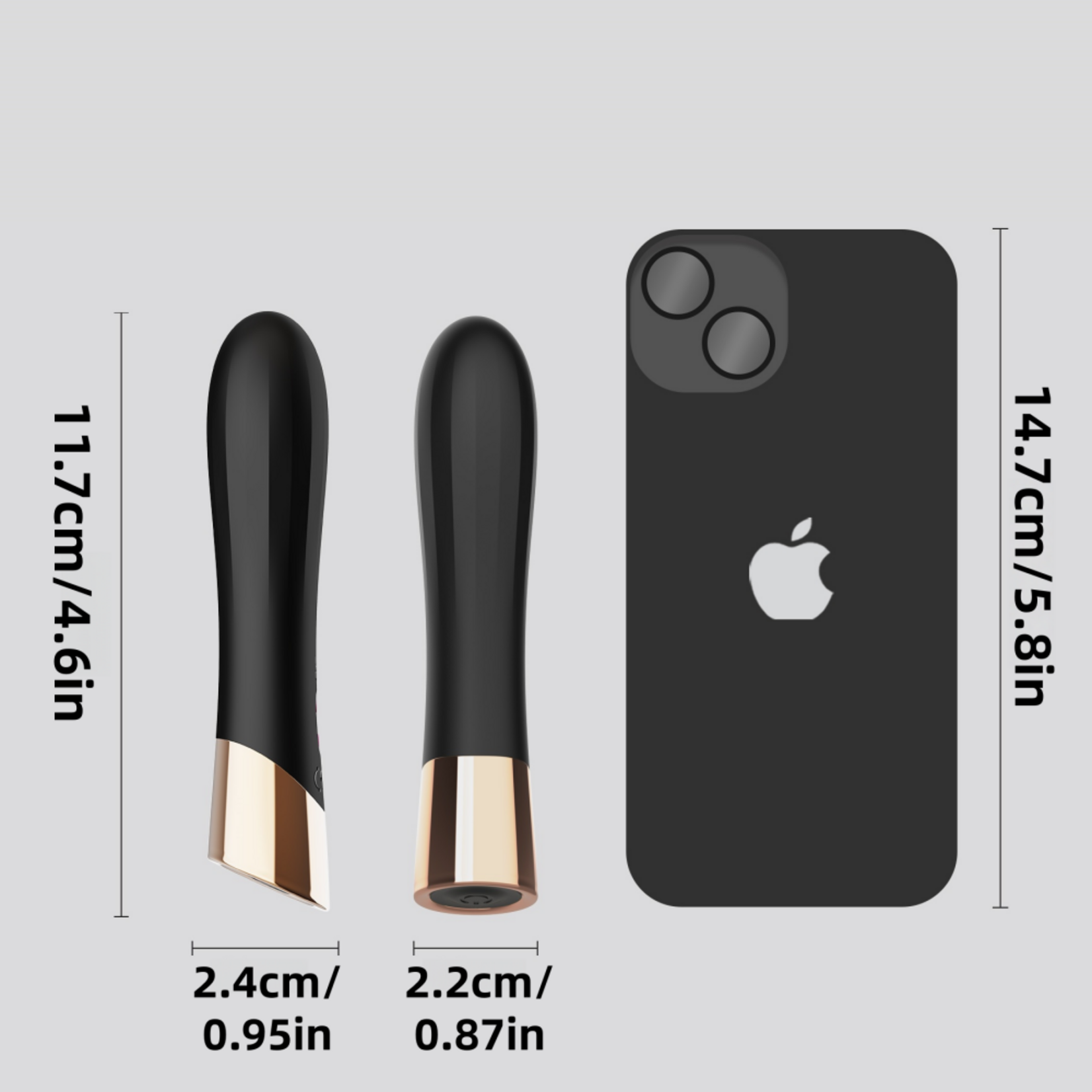 PASSION PLACE 10 MODES BLACK WATERPROOF RECHARGEABLE SILICONE BULLET VIBRATOR