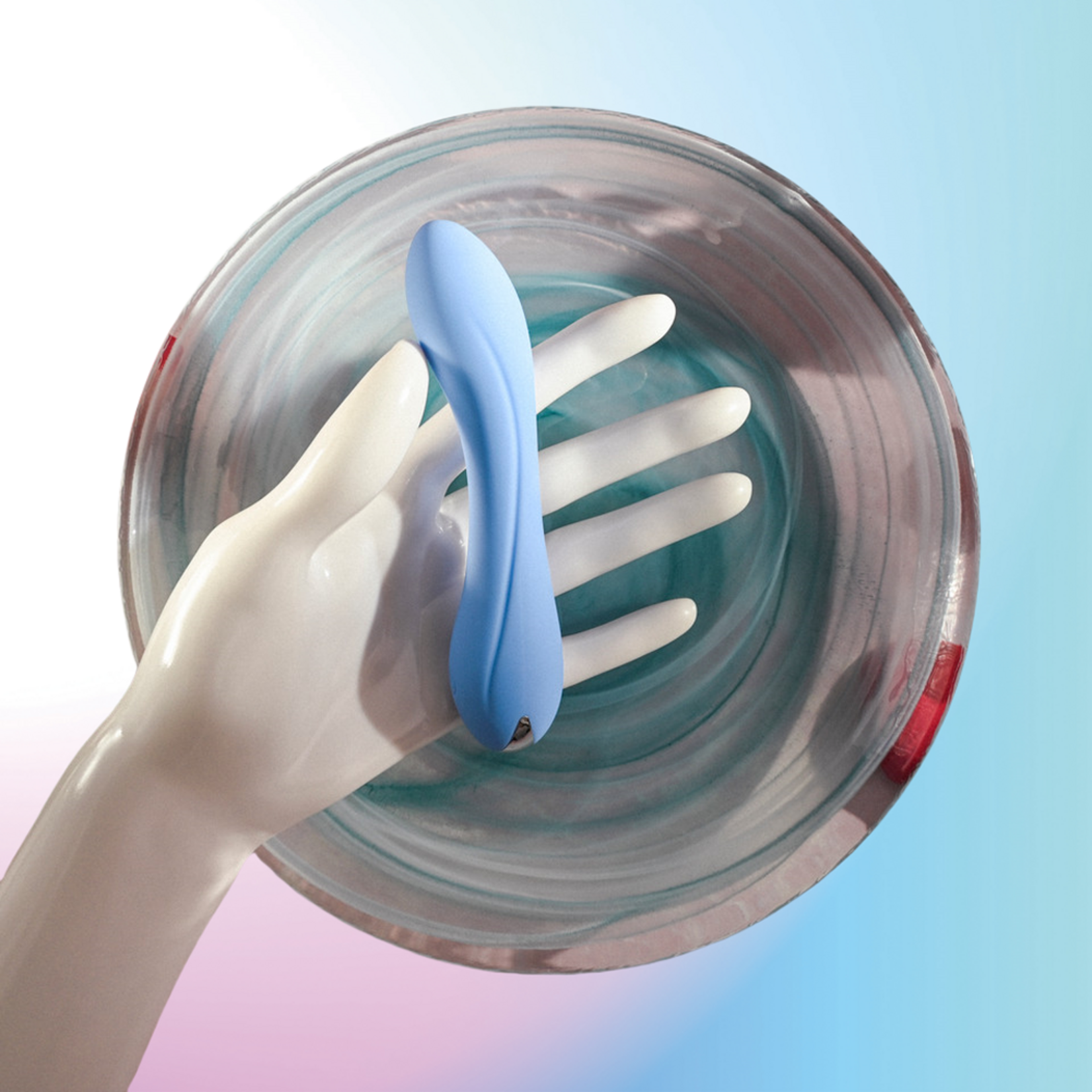 PASSION PLACE 4.65'' 10-MODE BLUE RECHARGEABLE WATERPROOF SILICONE VIBRATOR