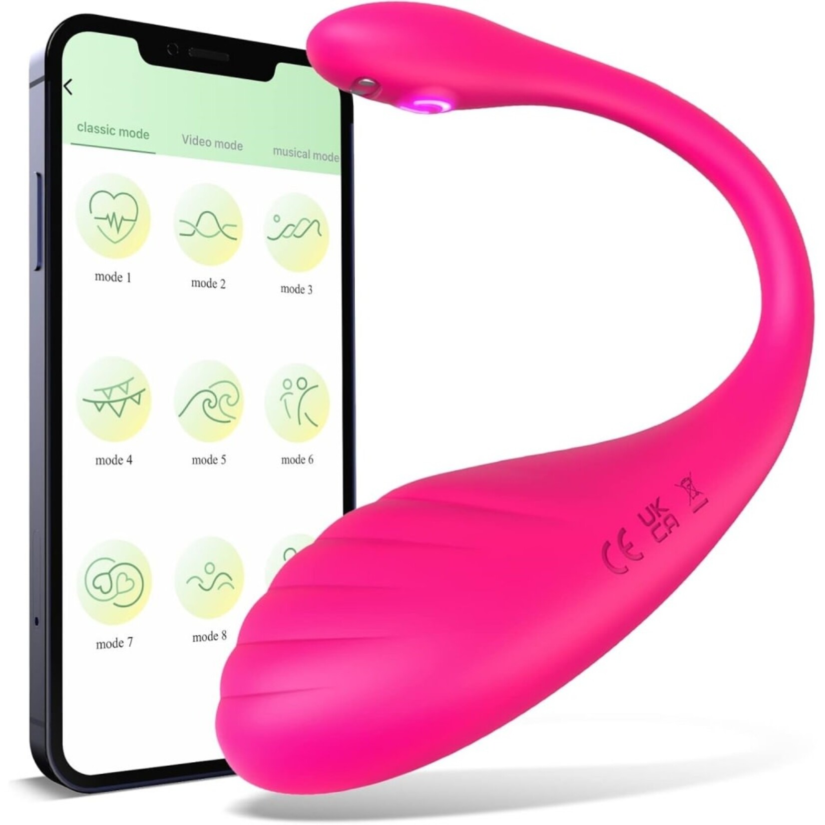 PASSION PLACE 9-SPEED MAGENTA APP-CONTROLLED RECHARGEABLE SILICONE VIBRATOR