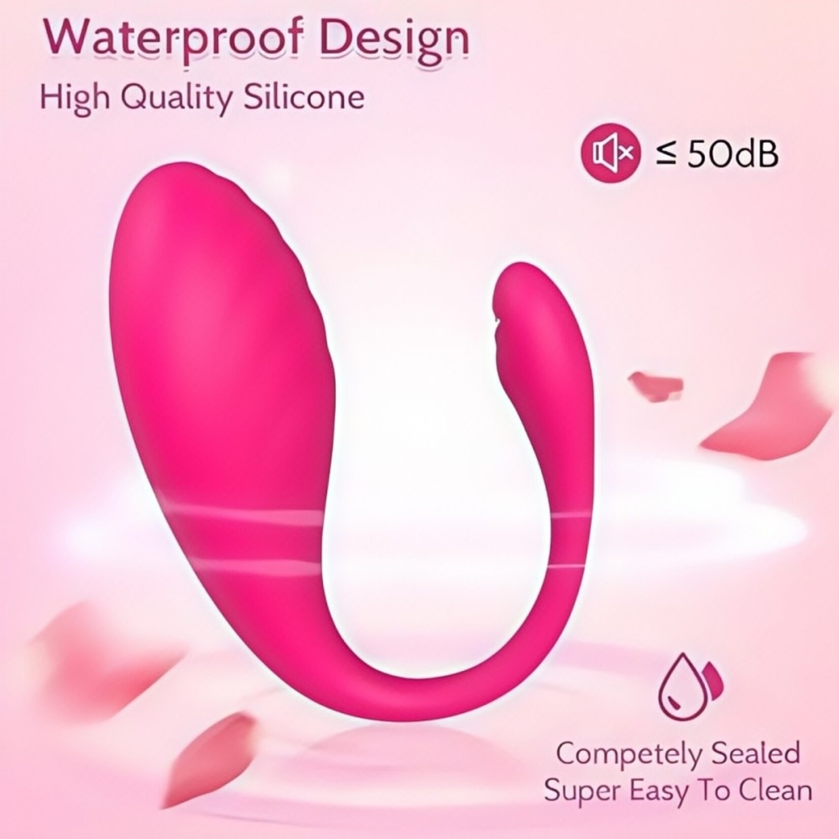 PASSION PLACE 9-SPEED MAGENTA APP-CONTROLLED RECHARGEABLE SILICONE VIBRATOR