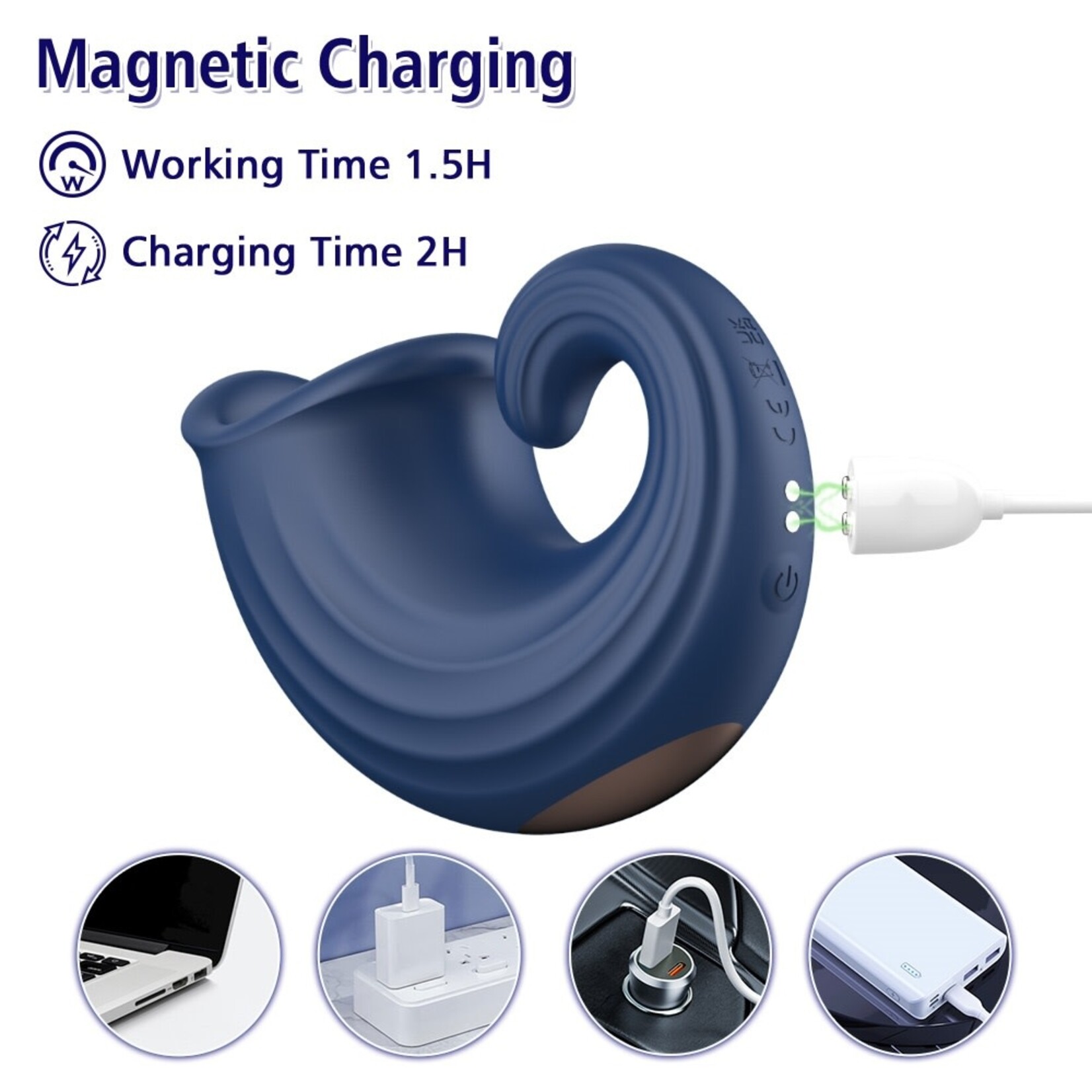 PASSION PLACE 7-SPEED BLUE RECHARGEABLE PENIS TRAINING VIBRATOR WITH DIVERSE PARTICLE TEXTURES