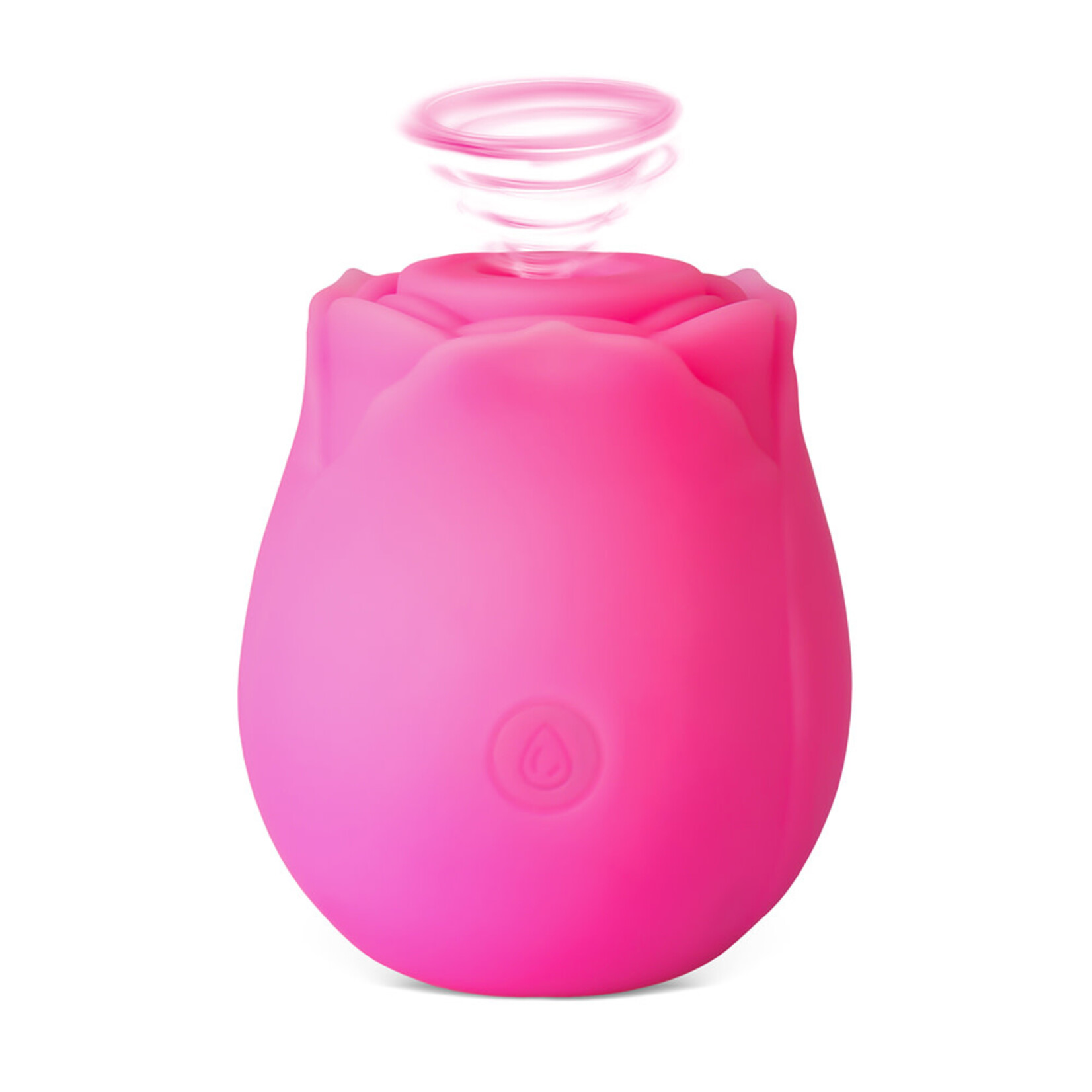 PASSION PLACE GLOW-IN-THE-DARK 10-FUNCTION MAGENTA SILICONE RECHARGEABLE CLITORAL SUCKING ROSE