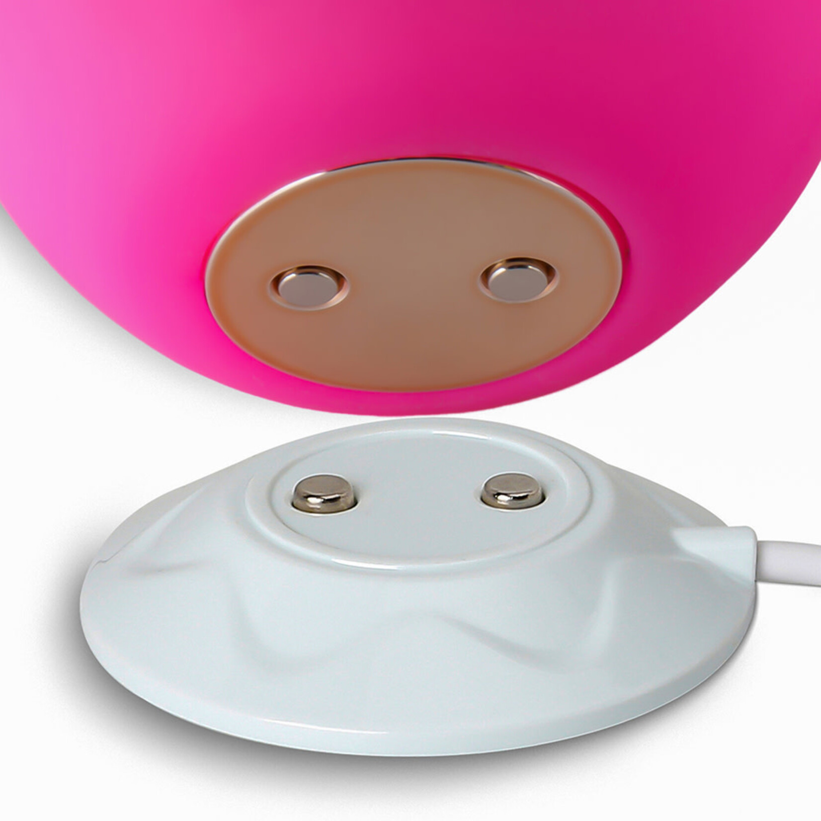 PASSION PLACE GLOW-IN-THE-DARK 10-FUNCTION MAGENTA SILICONE RECHARGEABLE CLITORAL SUCKING ROSE