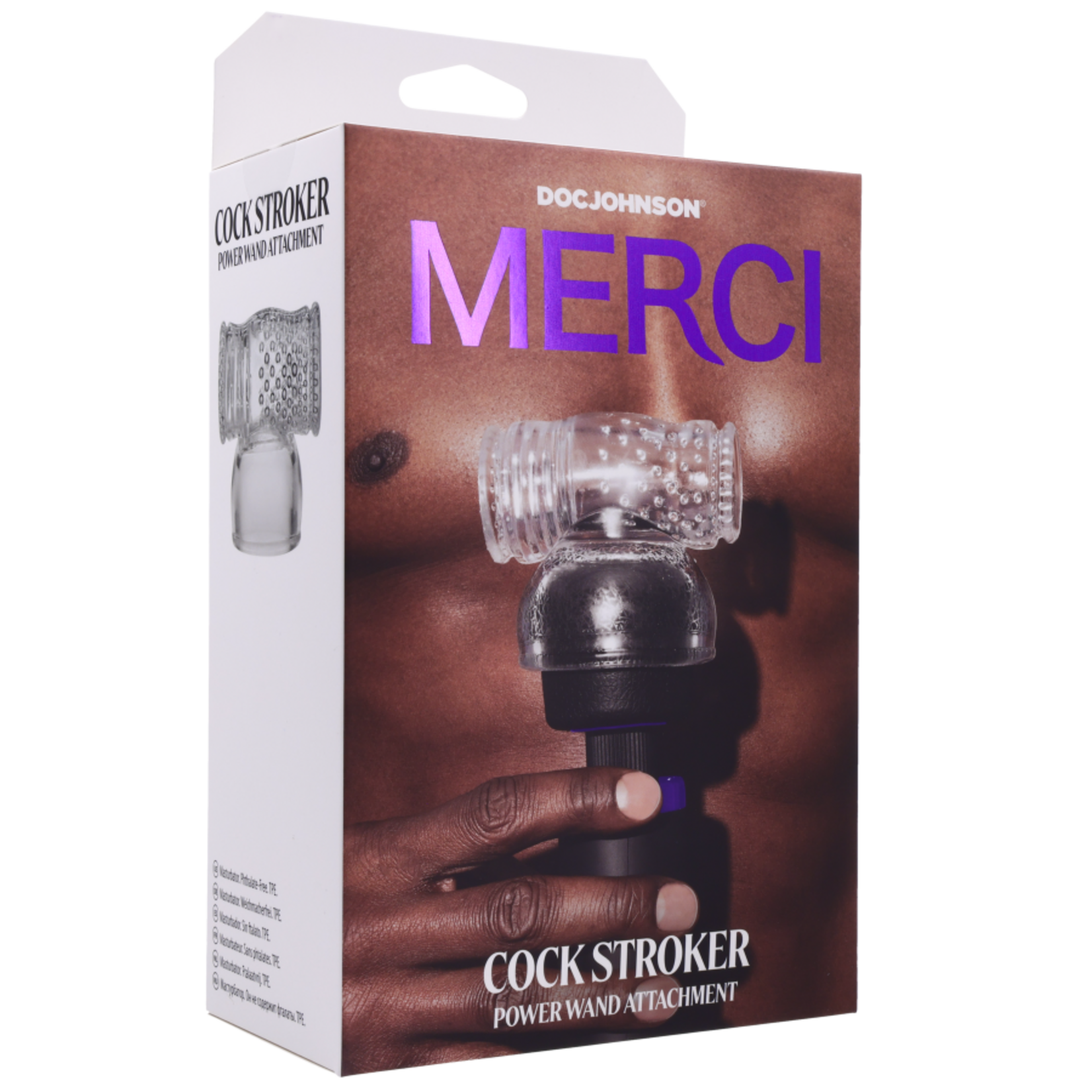 DOC JOHNSON MERCI COCK STROKER WAND ATTACHMENT CLEAR