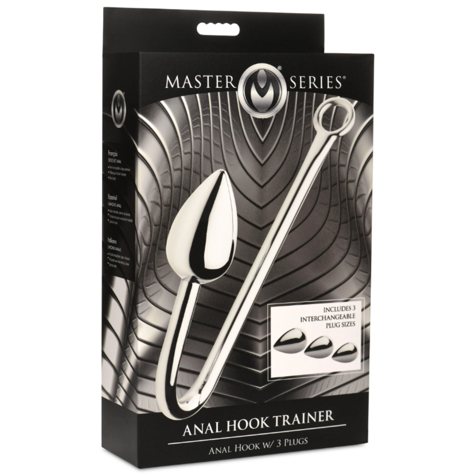 MASTER SERIES MASTER SERIES - ANAL HOOK TRAINER ANAL HOOK W/ 3 PLUGS