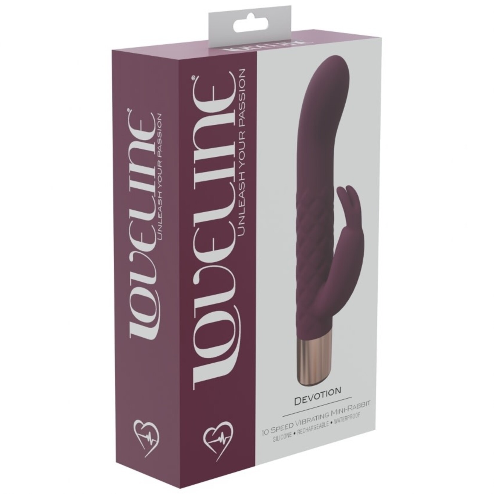 SHOTS - DEVOTION 10 SPEED MINI-RABBIT SILICONE RECHARGEABLE - BURGUNDY