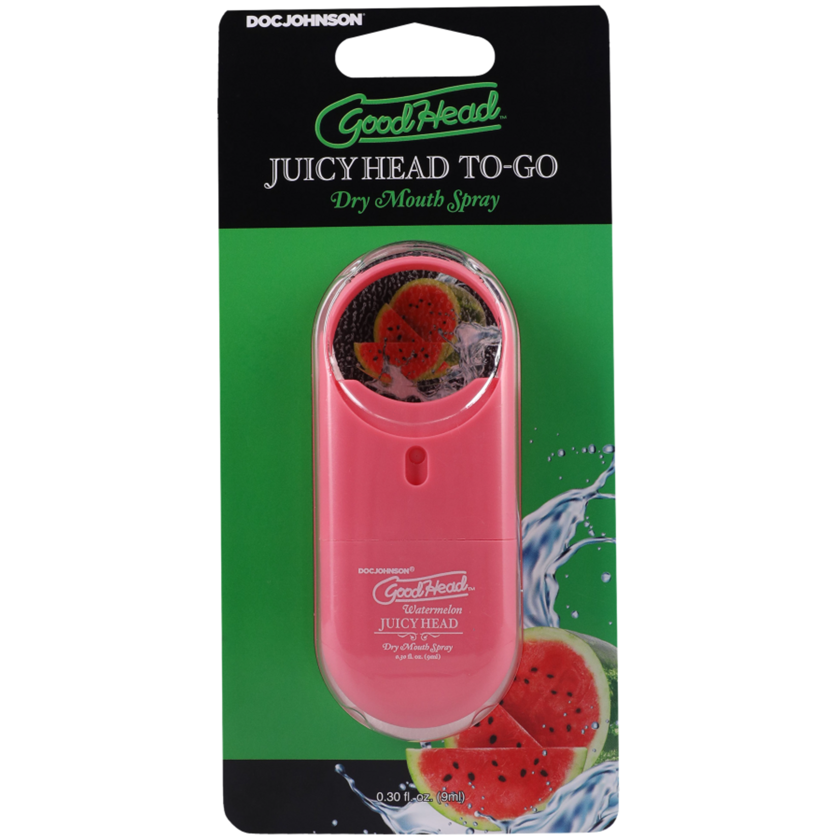 DOC JOHNSON GOODHEAD JUICY HEAD DRY MOUTH SPRAY TO-GO WATERMELON .30 FL.OZ.