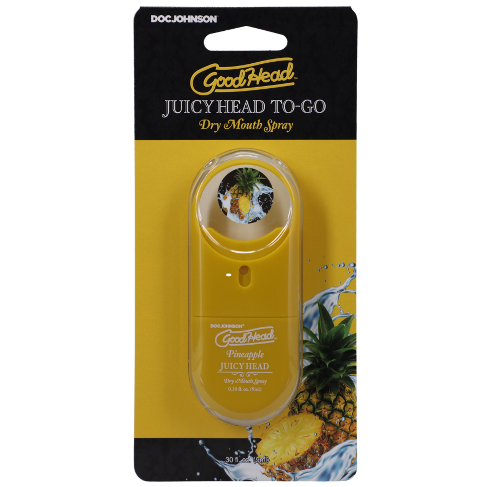 DOC JOHNSON GOODHEAD JUICY HEAD DRY MOUTH SPRAY TO-GO PINEAPPLE .30 FL.OZ.