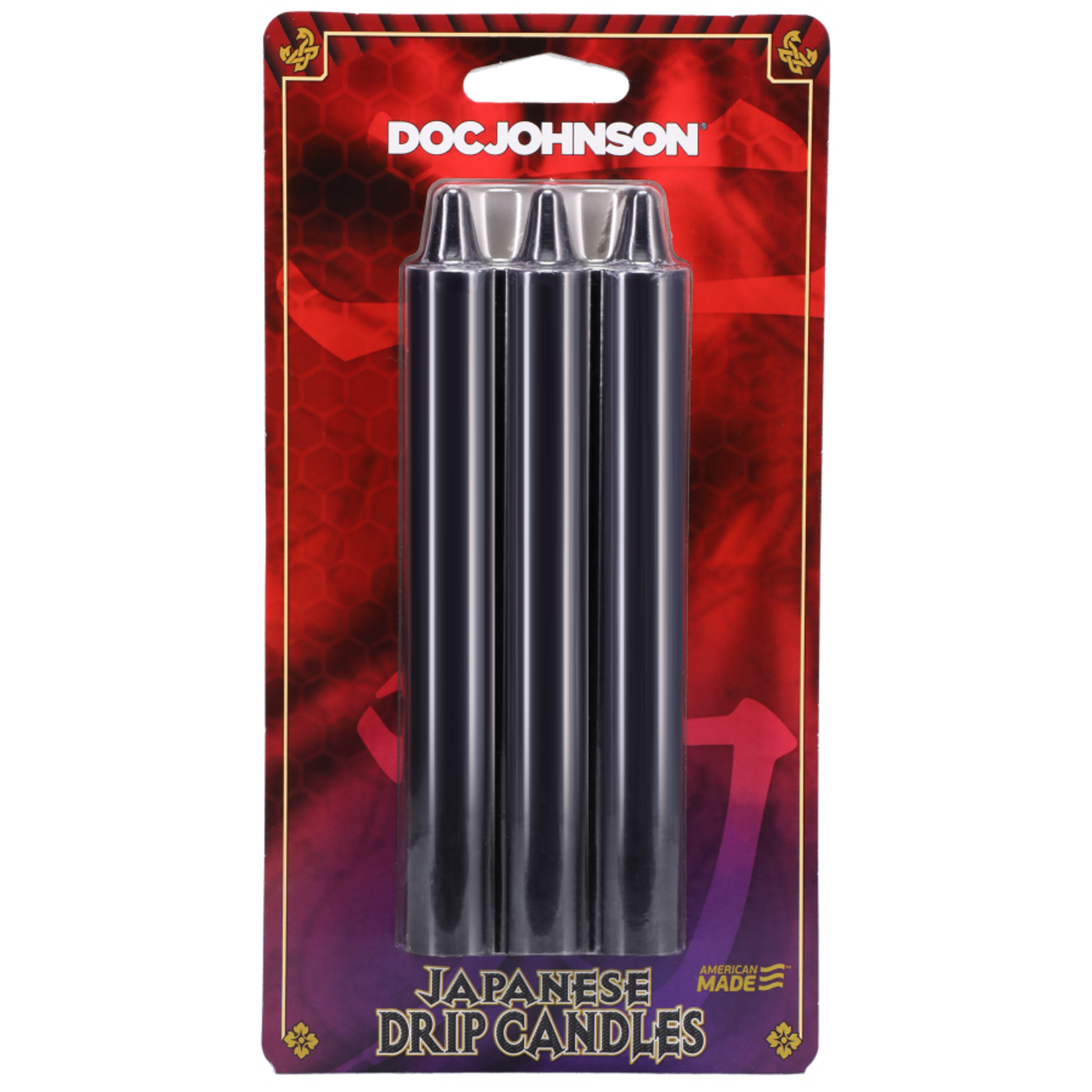DOC JOHNSON JAPANESE DRIP CANDLES SET OF 3 BLACK