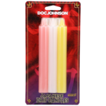 DOC JOHNSON JAPANESE DRIP CANDLES SET OF 3 PINK/WHITE/YELLOW