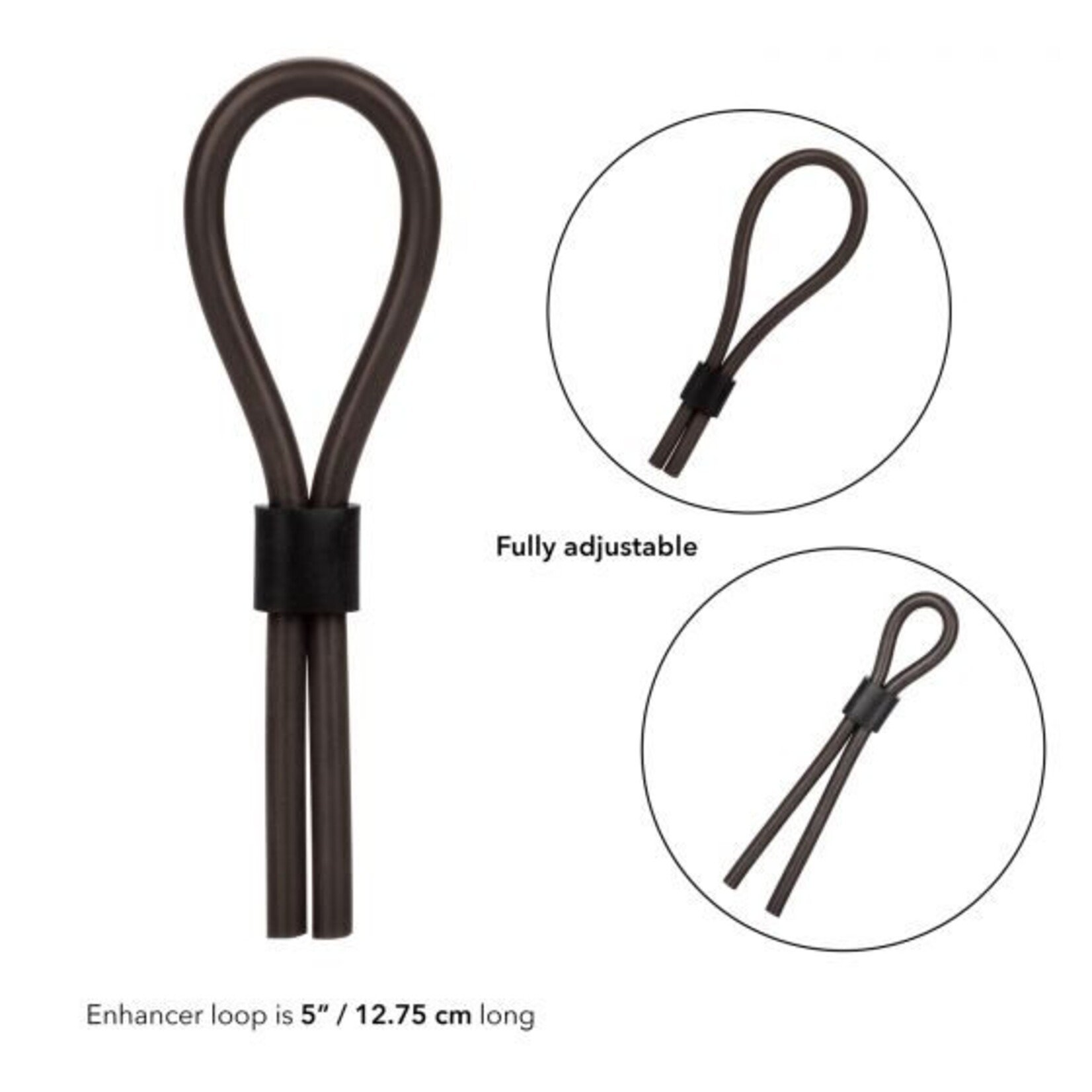 SILICONE STUD LASSO - BLACK