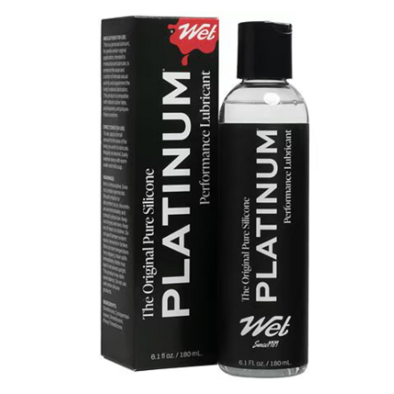 WET WET PLATINUM SILICONE BASED PERSONAL LUBRICANT 6.1 FI/OZ