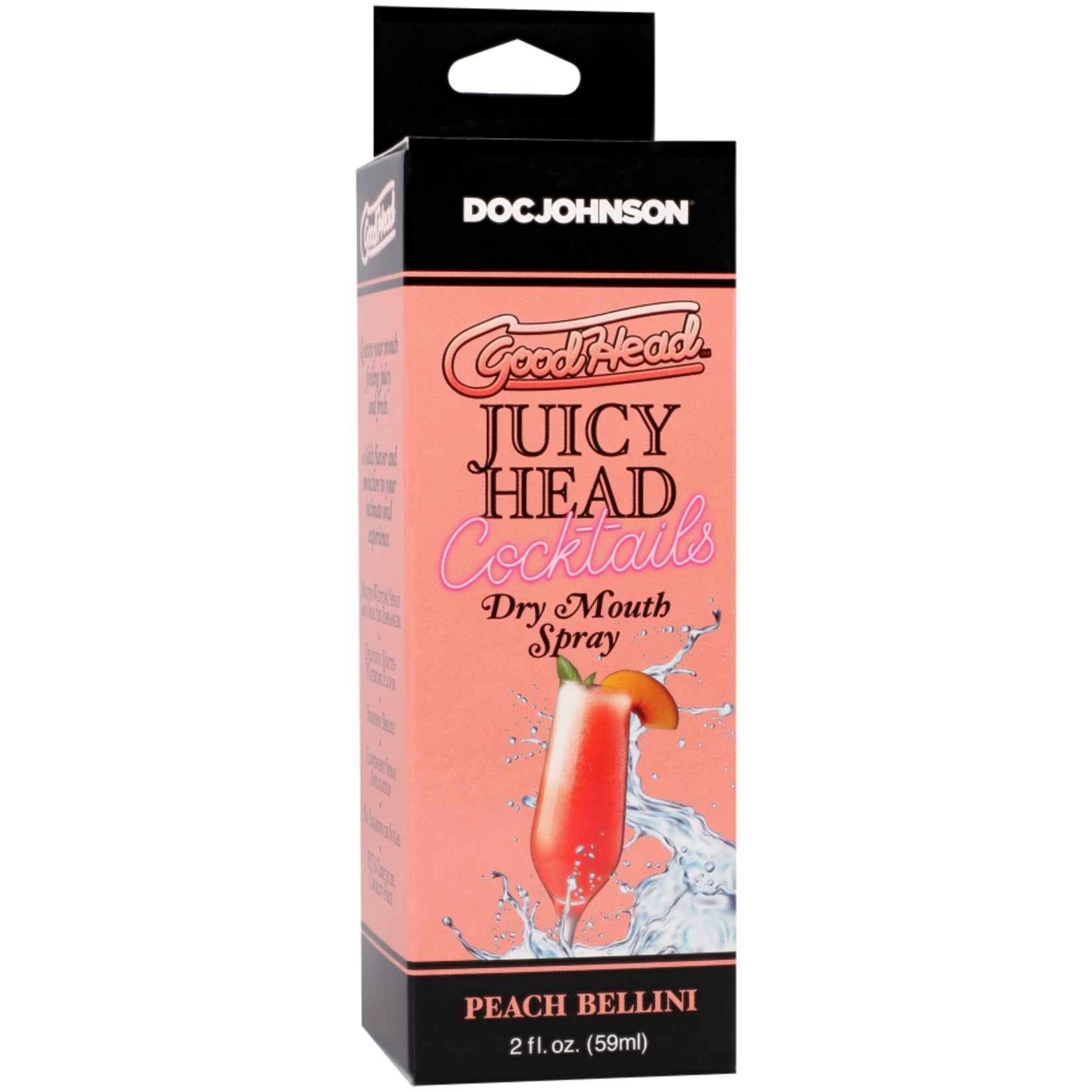 DOC JOHNSON GOODHEAD - JUICY HEAD COCKTAILS DRY MOUTH SPRAY - PEACH BELLINI