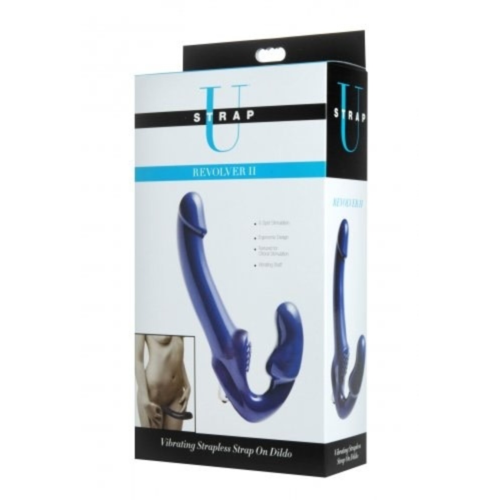 STRAP U - REVOLVER II VIBRATING STRAPLESS STRAP ON DILDO