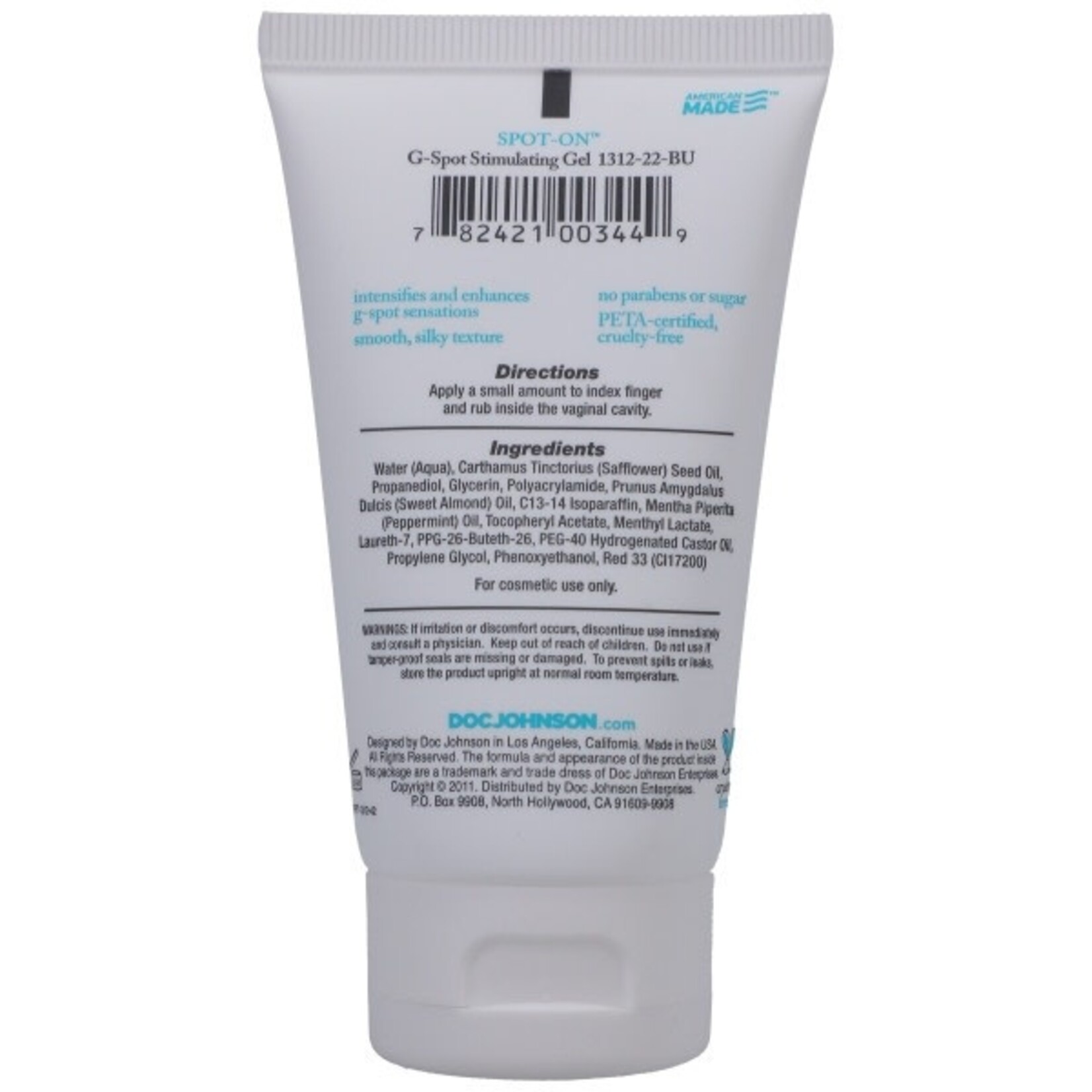 INTIMATE ENHANCEMENTS SPOT-ON G-SPOT STIMULATING GEL FOR WOMEN 2OZ