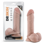 DR. SKIN BLUSH - DR. SKIN - DR. WILLIAM 8" DILDO WITH BALLS - BEIGE