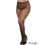 DREAMGIRL LINGERIE DREAMGIRL SHEER OPEN PANTYHOSE BLACK QUEEN