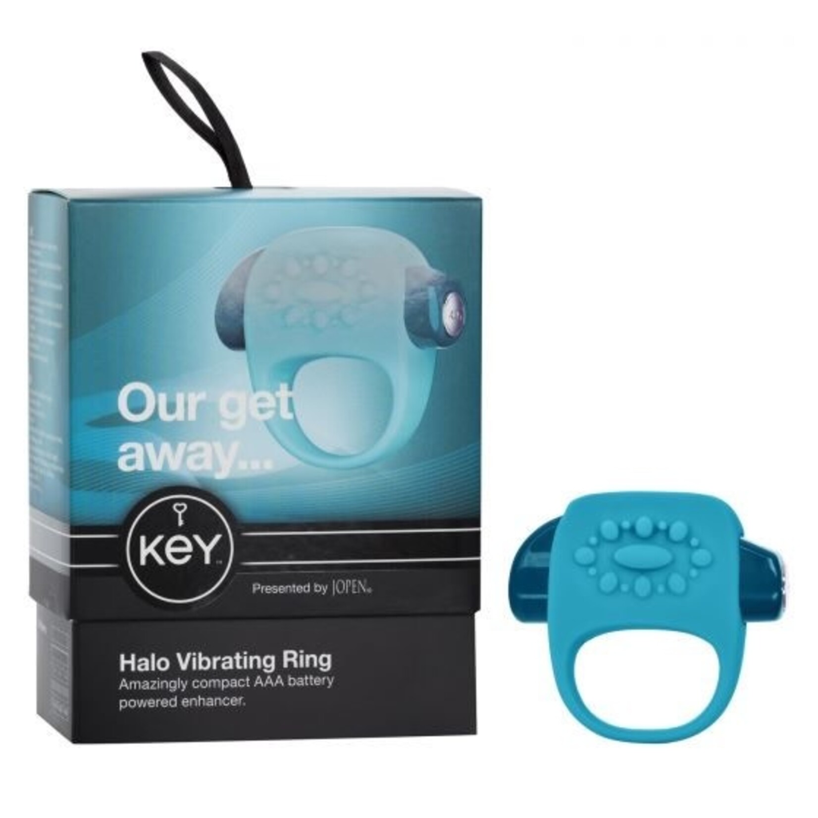 JOPEN KEY HALO VIBRATING RING - ROBIN EGG BLUE
