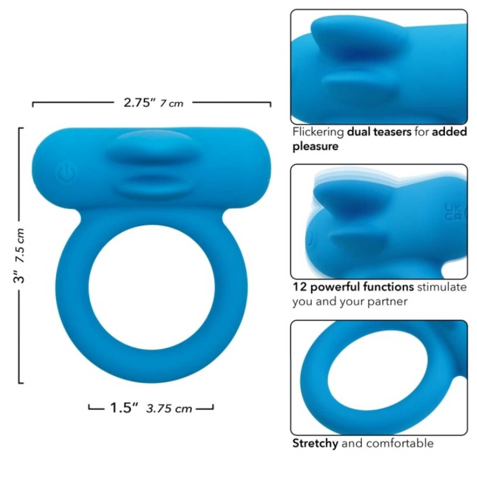 SILICONE RECHARGEABLE DOUBLE TROUBLE