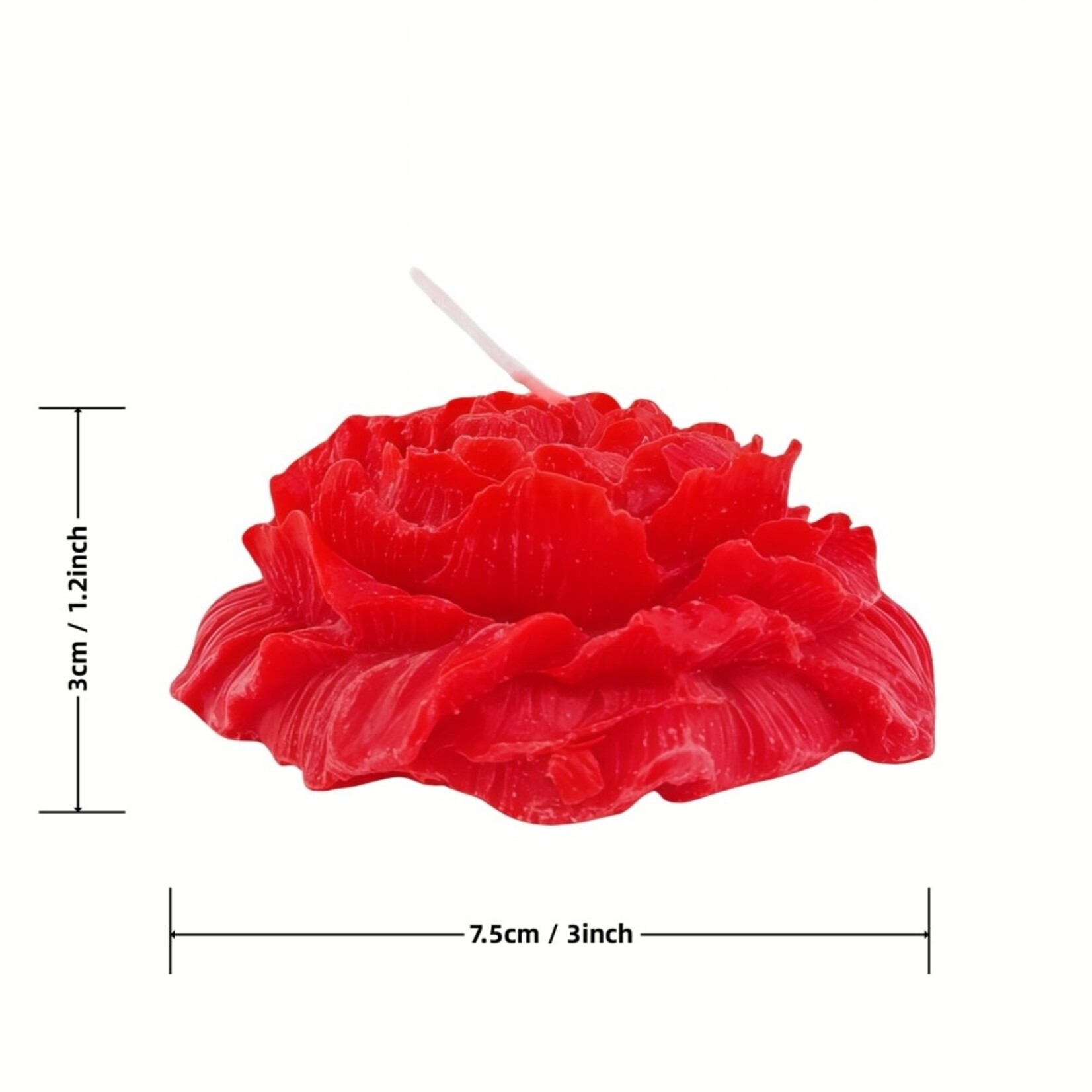 PASSION PLACE SKIN-SAFE RED ROSE WAX SCENTED CANDLE