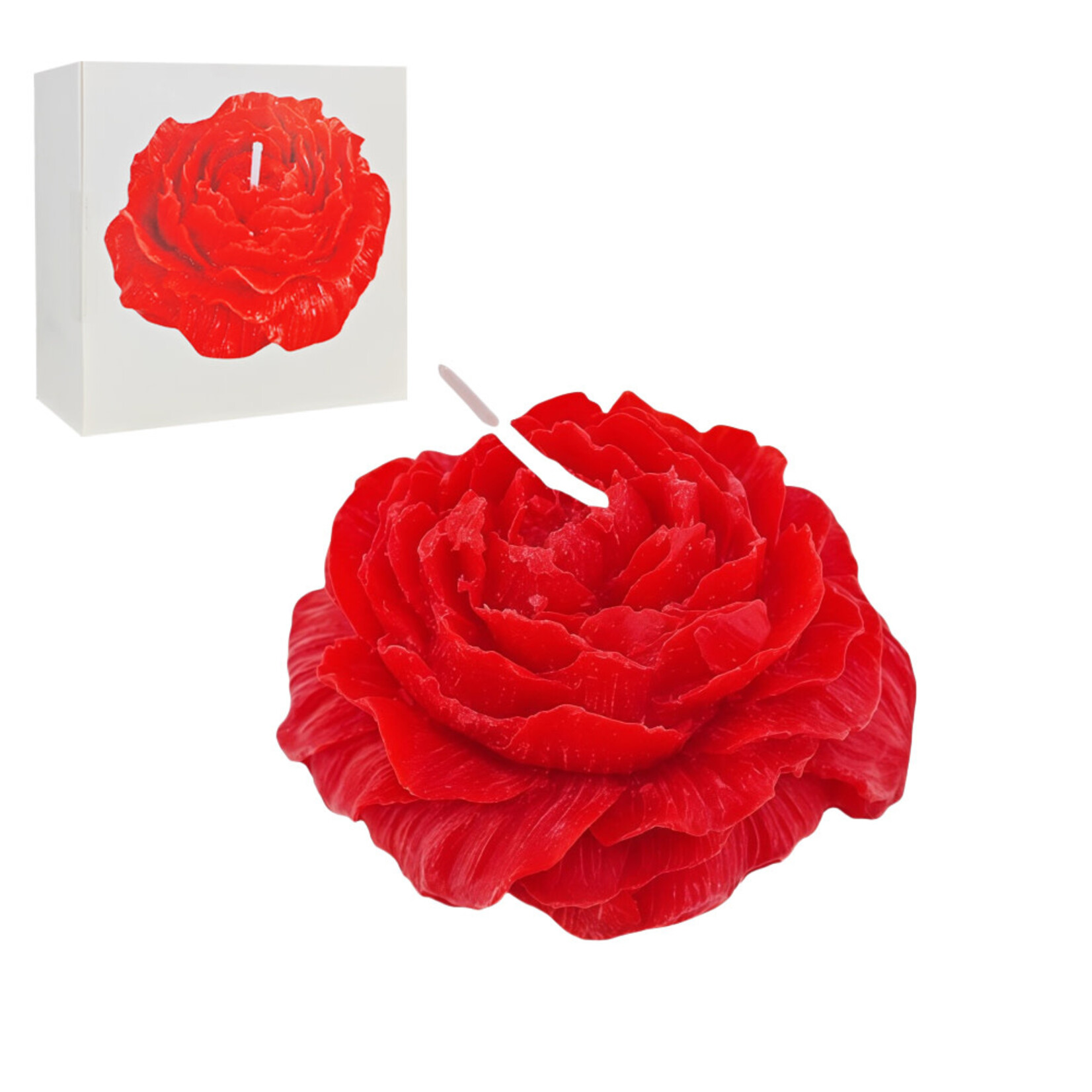 PASSION PLACE SKIN-SAFE RED ROSE WAX SCENTED CANDLE