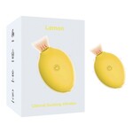 PASSION PLACE 10-SPEED RECHARGEABLE SILICONE LEMON-SHAPED VIBRATOR WITH CLITORAL SUCTION FUNCTION