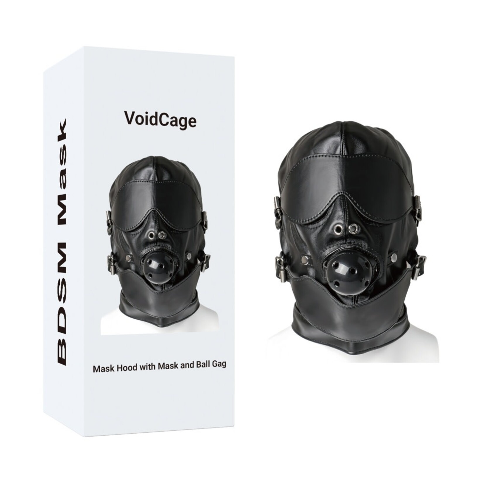 PASSION PLACE LUXURY MASK HOOD WITH MASK AND BALL GAG