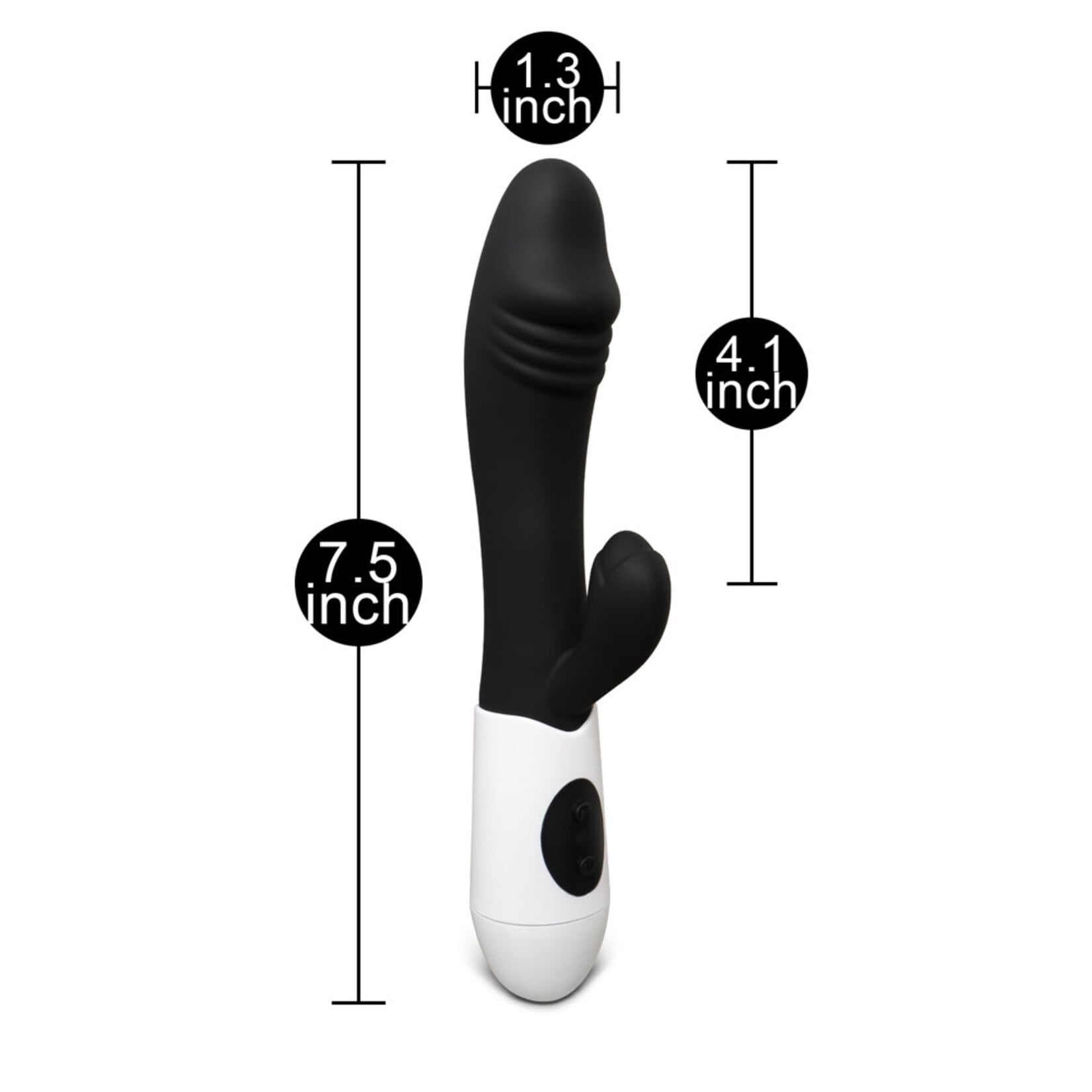 PASSION PLACE BLACK SILICONE PENIS G-SPOT VIBRATOR ( DUAL MOTORS )