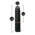 PASSION PLACE BLACK 10-SPEED RECHARGEABLE 9 CM VIBRATING BULLET