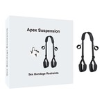 PASSION PLACE BLACK BED RESTRAINTS SET WITH HANDCUFFS