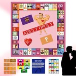 PASSION PLACE ADULTOPOLY COUPLE BOARD GAME - 50X50CM PLAY MAT WITH DICE & 4 PLAYER PIECES