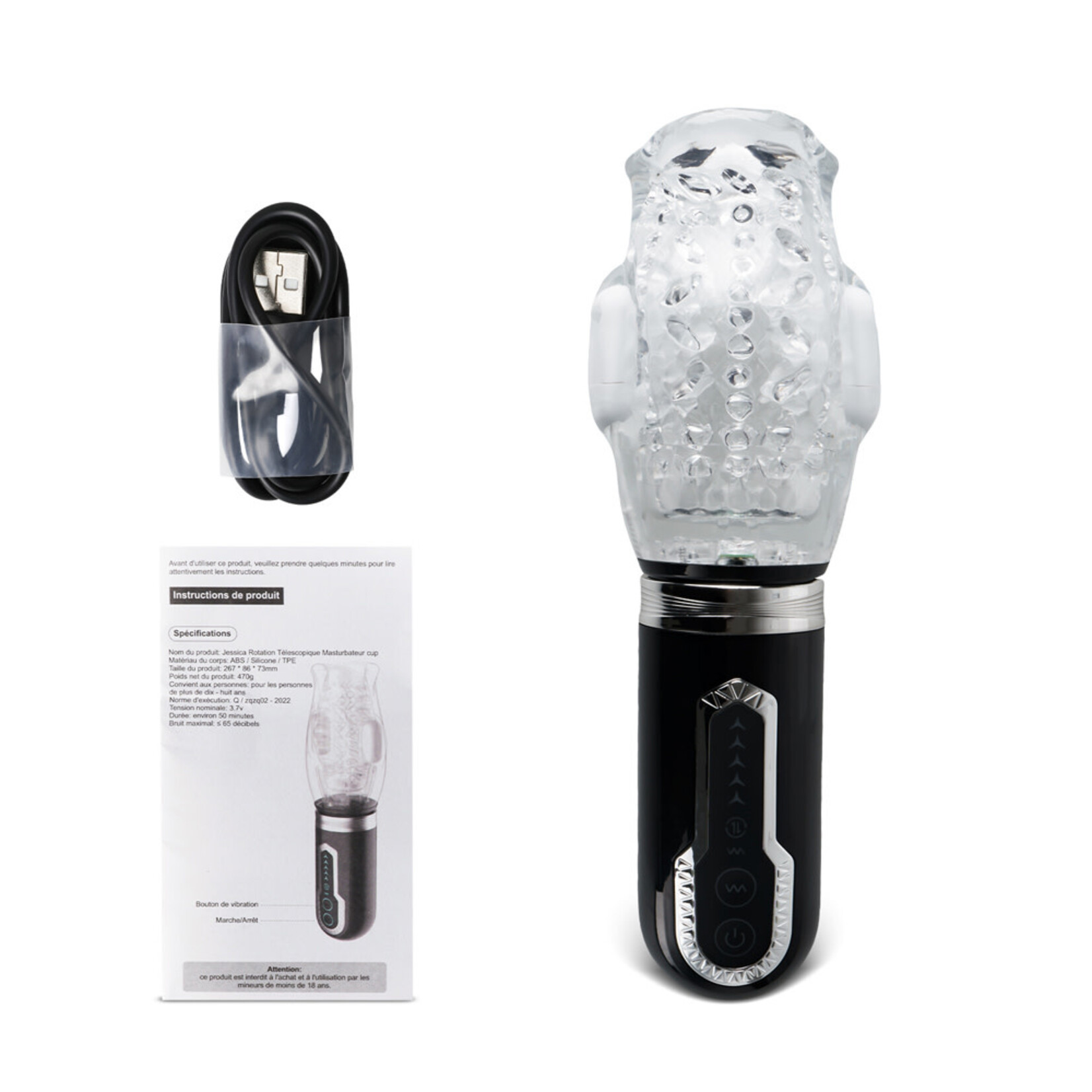 PASSION PLACE 7-SPEED MALE VIBRATING MASTURBATOR WITH ROATING AND THRUSTING FUNCTION