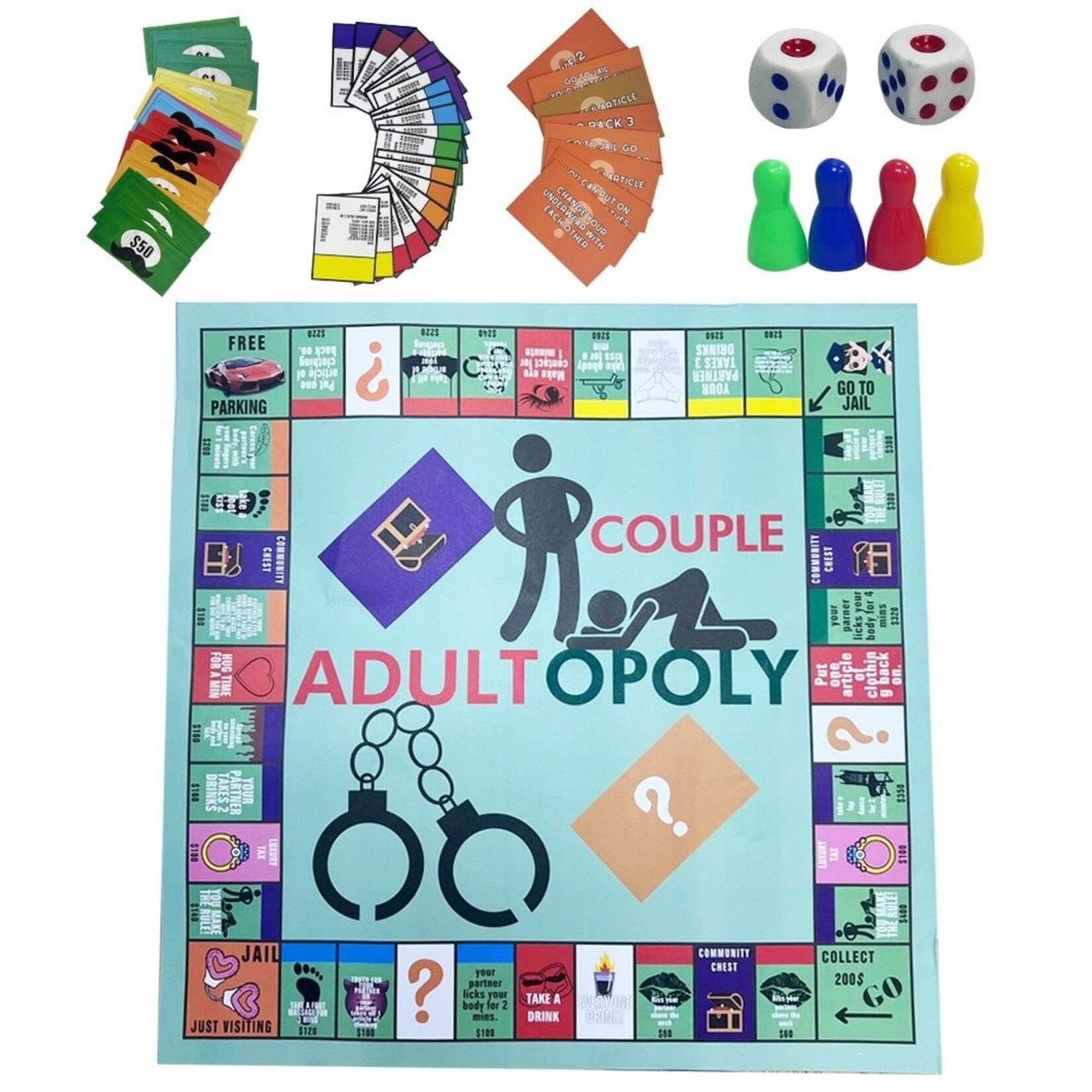 PASSION PLACE ADULTOPOLY COUPLE BOARD GAME - PERFECT DATE NIGHT GAME FOR COUPLES