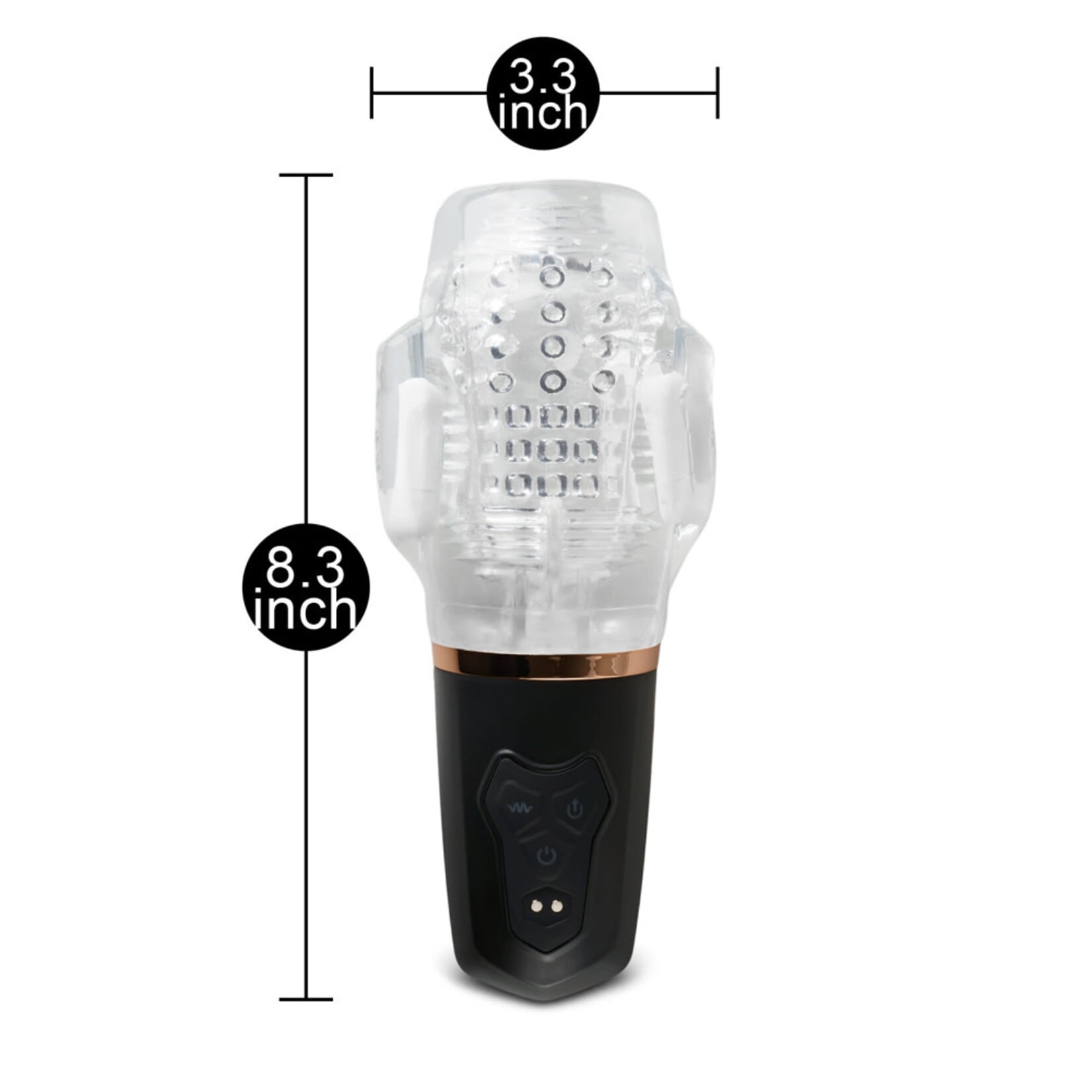 PASSION PLACE 10-SPEED MALE VIBRATING MASTURBATOR WITH SUCKING FUNCTION