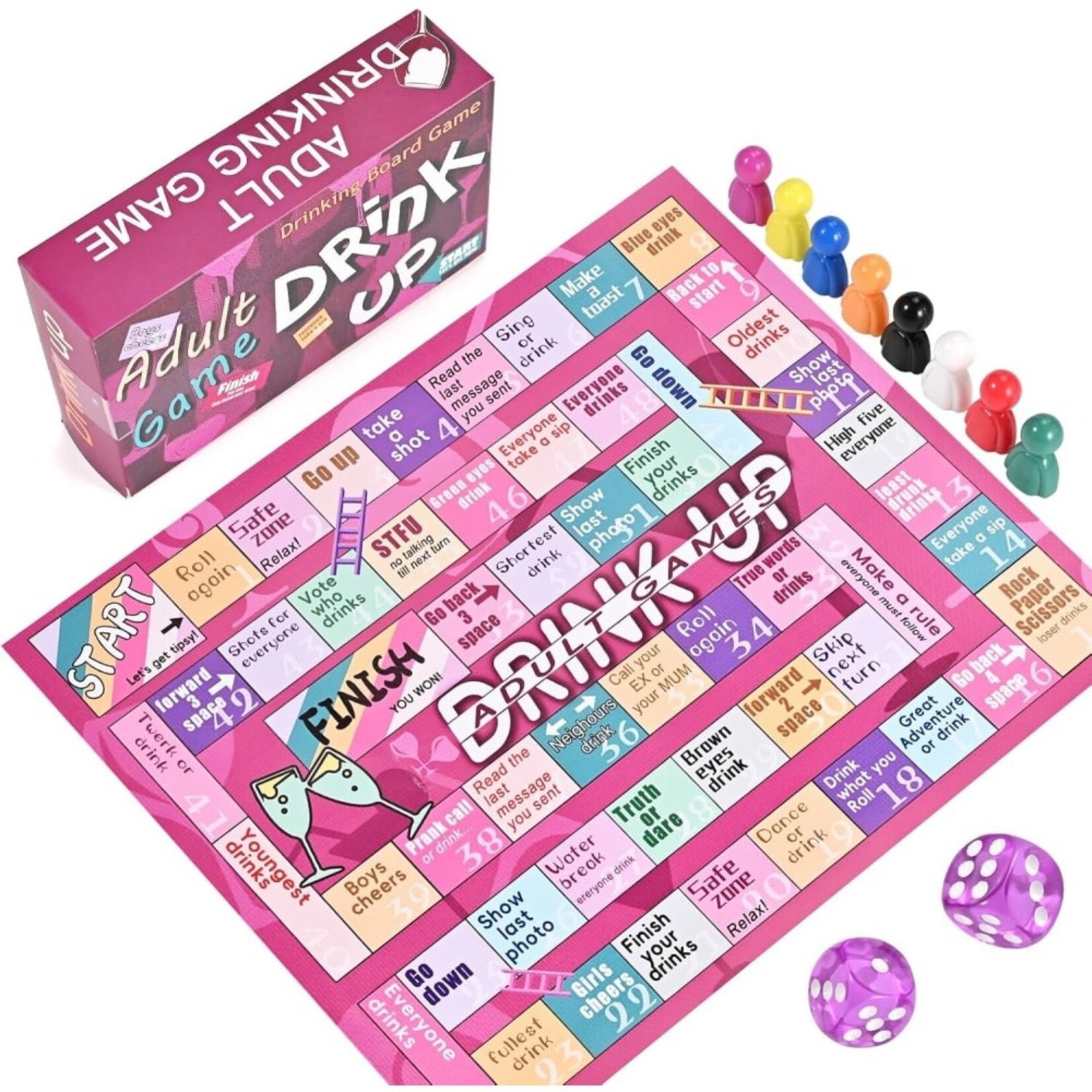 PASSION PLACE ADULT COUPLES PARTY GAME SET FOR DRINKING GAMES AND BACHELORETTE PARTY GAMES