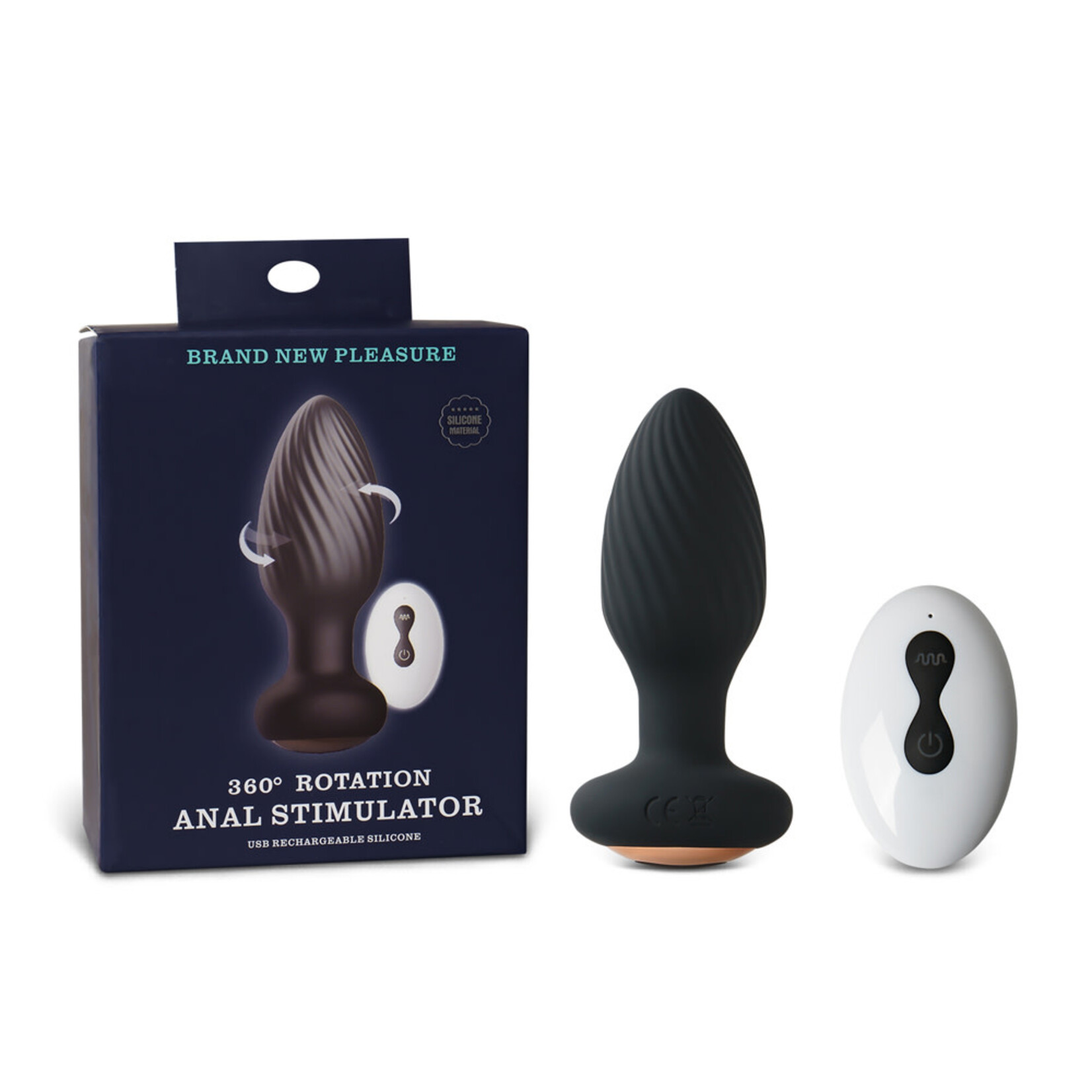 PASSION PLACE 7-SPEED APP-CONTROLLED AND REMOTE CONTROL BLACK SILICONE VIBRATING ANAL PLUG