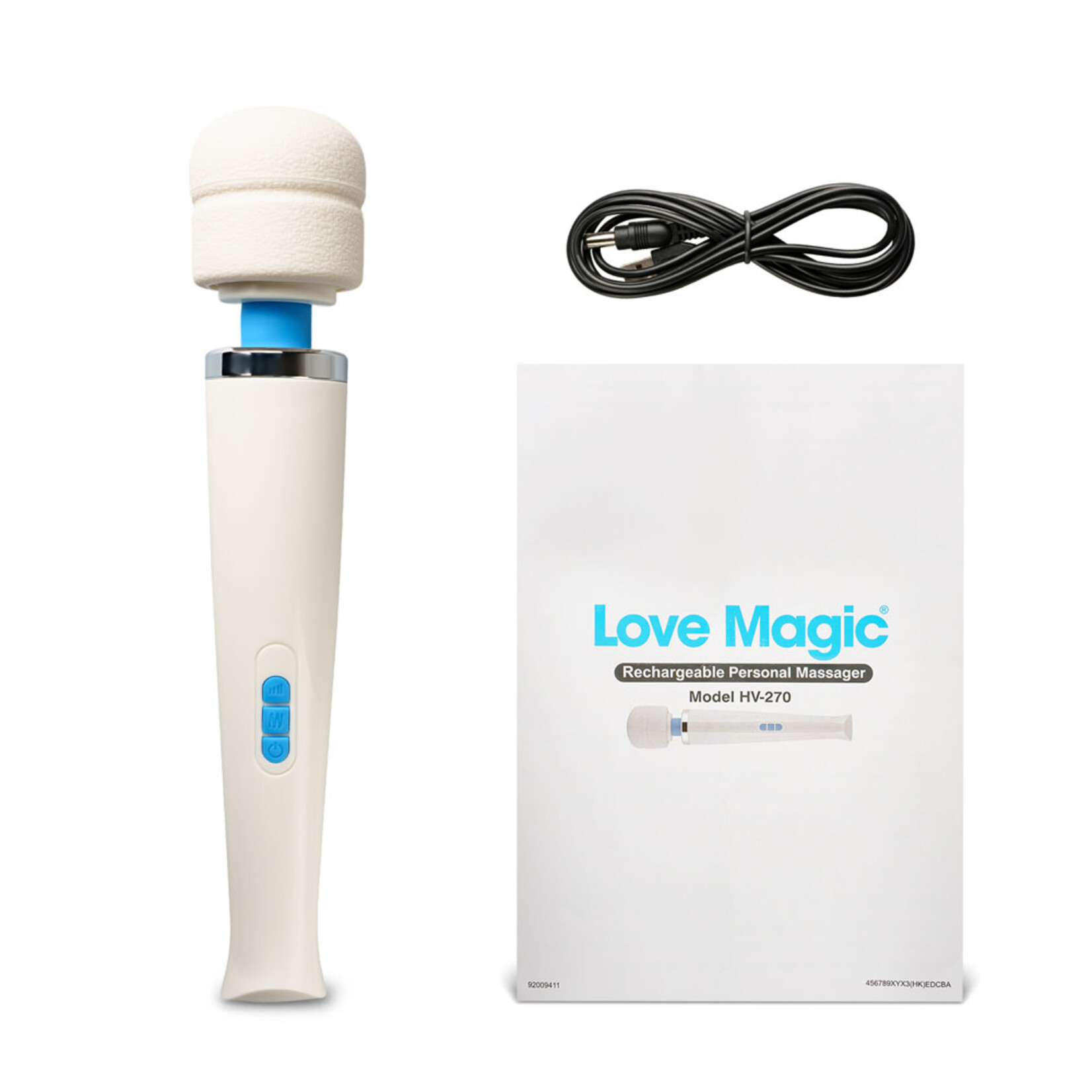 PASSION PLACE USB RECHARGEABLE MAGIC WAND MASSAGER WITH STRONG VIBRATION
