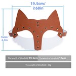 PASSION PLACE BROWN + WHITE PU FOX COSPLAY MASK