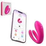 PASSION PLACE 10 MODES MAGENTA APP AND REMOTE CONTROL RECHARGEABLE SILICONE VIBRATOR FOR G-SPOT AND CLITORAL STIMULATION