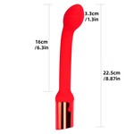 PASSION PLACE 9.06 INCH 10-MODE WATERPROOF RECHARGEABLE RED G-SPOT VIBRATOR