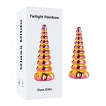PASSION PLACE 6.50" UNICORN-INSPIRED MULTICOLOR GLASS DILDO