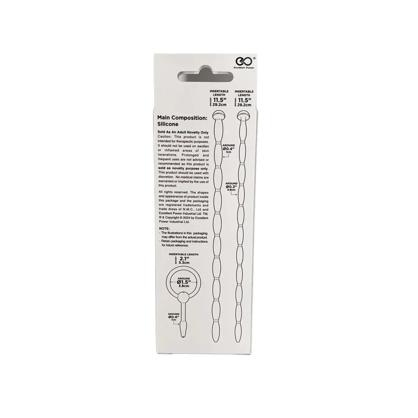 NMC - KNOT-KNOT - SILICONE URETHRAL SOUNDING KIT - 3-IN-1 SET - BLACK