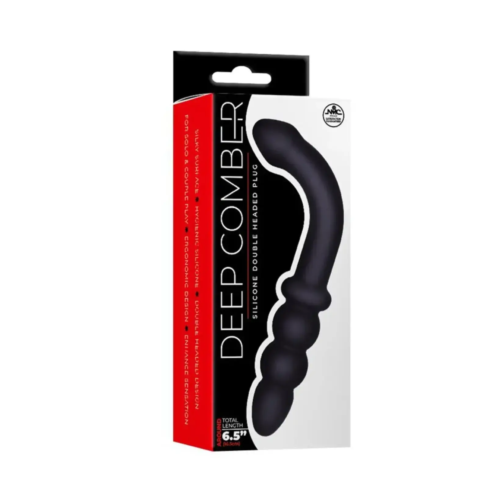 NMC - DEEP COMBER - SILICONE DOUBLE HEADED PLUG - 6.5 IN. - BLACK