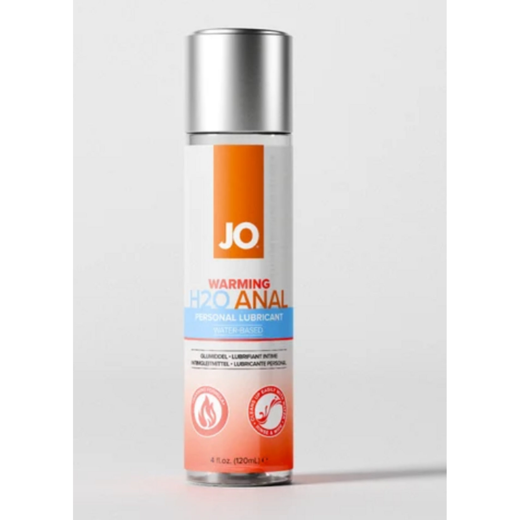SYSTEM JO JO H2O ANAL - WARMING - LUBRICANT 4 FLOZ / 120 ML