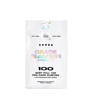 Grade Saver Pro: Card Sleeves with Easy Pull Tab (100 Count)